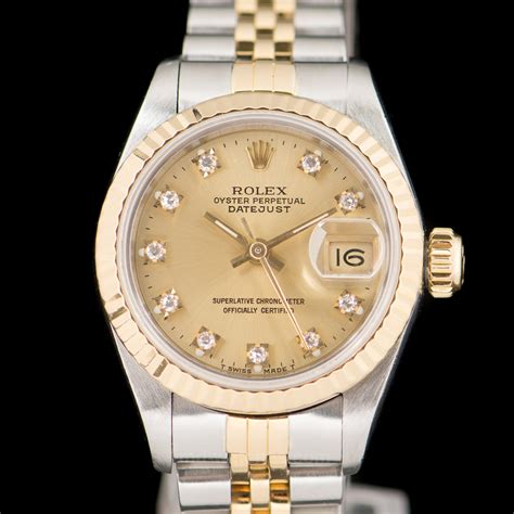 rolex datejust oyster perpetual two tone with diamonds|Rolex Datejust 31mm price.